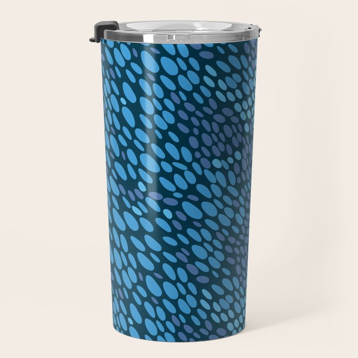 Blue Ocean Waves Travel Mug Gallery Image 3