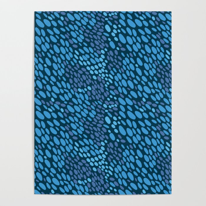 Blue Ocean Waves Poster Gallery Image 1