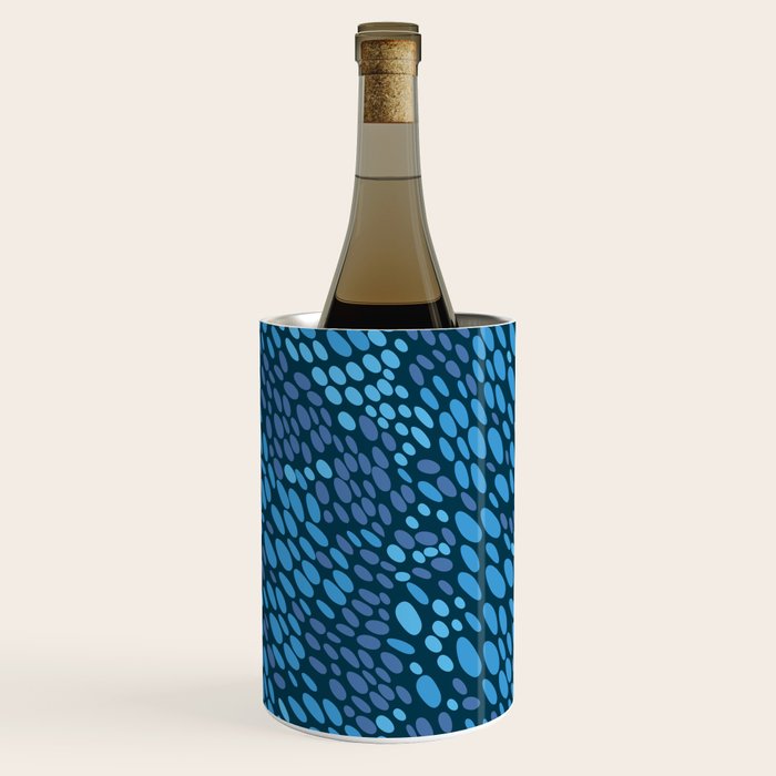 Blue Ocean Waves Wine Chiller Gallery Image 1