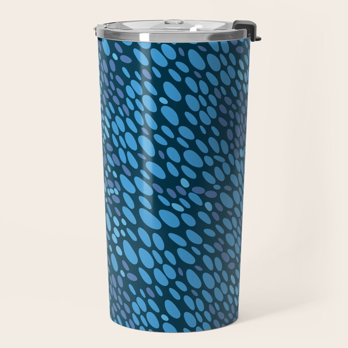 Blue Ocean Waves Travel Mug Gallery Image 2