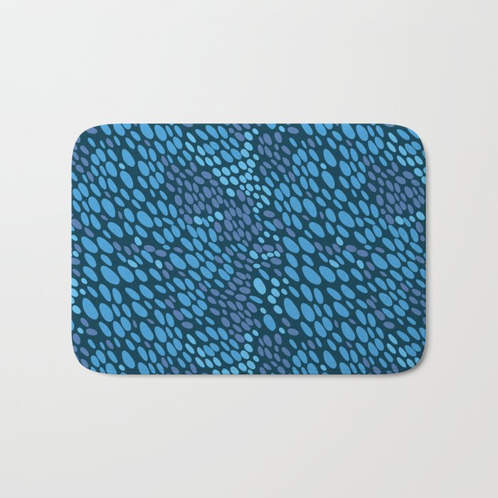 Blue Ocean Waves Bath Mat Gallery Image 1