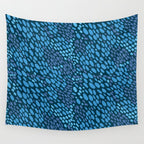 Blue Ocean Waves Wall Tapestry Gallery Image 4