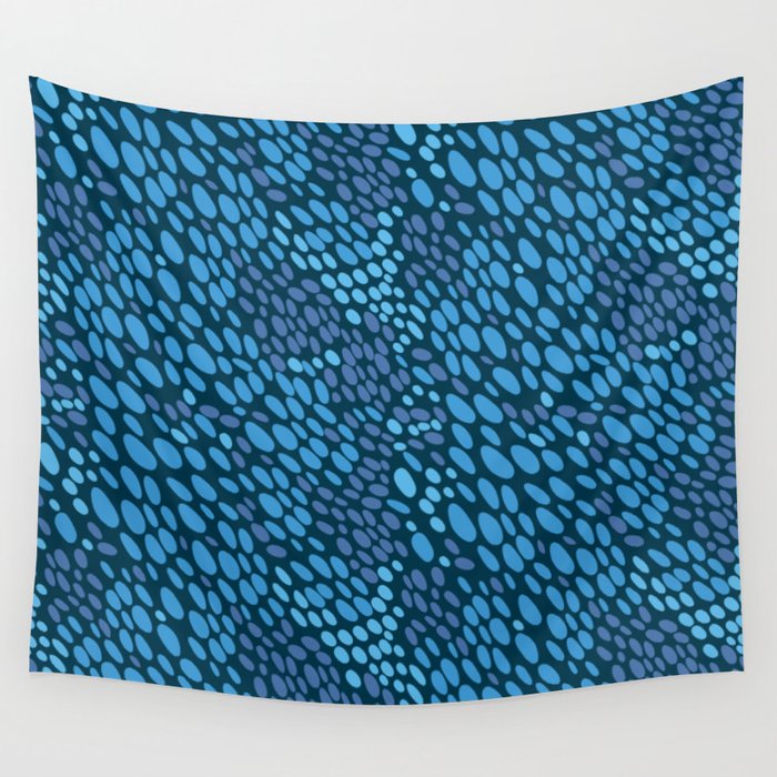 Blue Ocean Waves Wall Tapestry Gallery Image 4