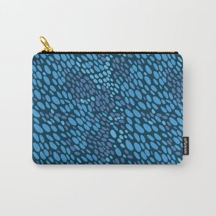 Blue Ocean Waves Carry All Pouch Gallery Image 1