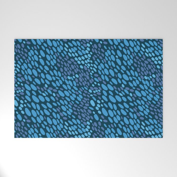 Blue Ocean Waves Welcome Mat Gallery Image 1