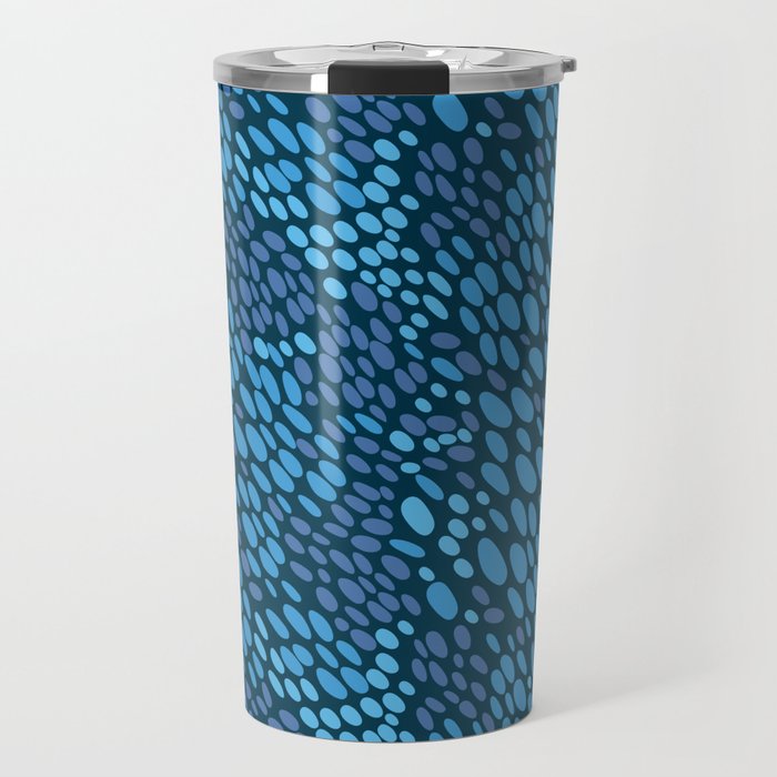 Blue Ocean Waves Travel Mug Gallery Image 1