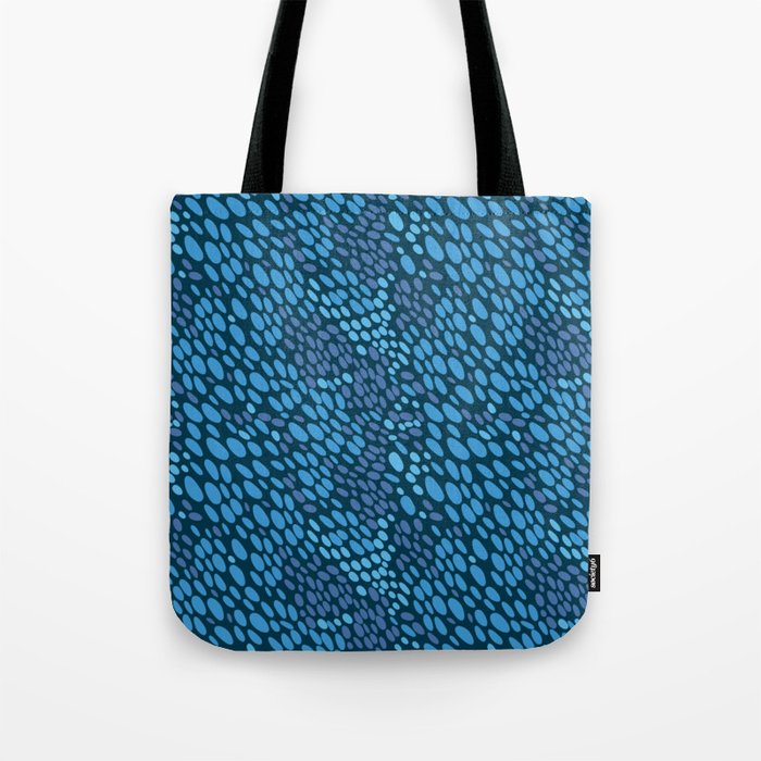 Blue Ocean Waves Tote Bag Gallery Image 1