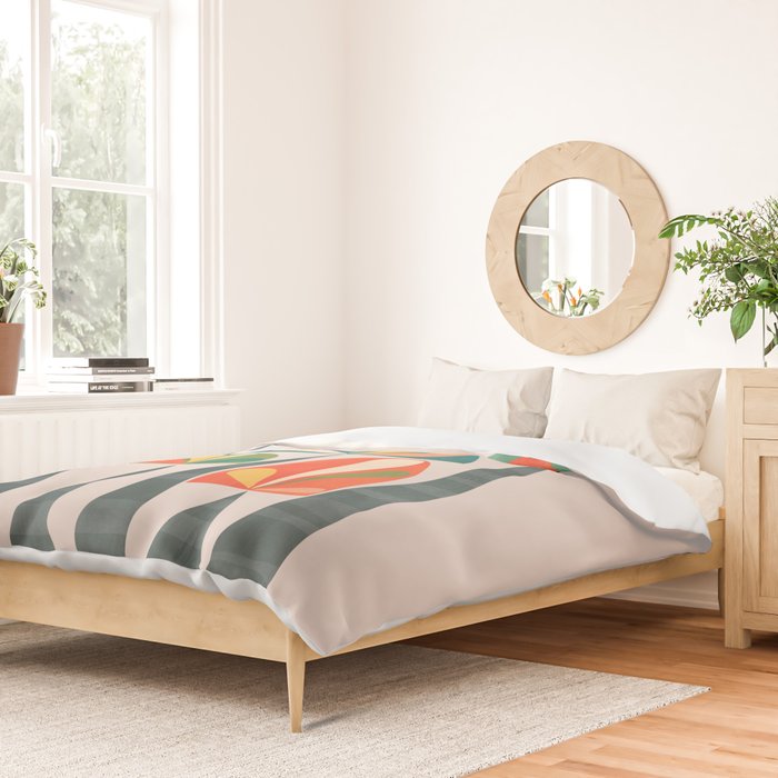 Quirky retro palm trees Duvet Cover Gallery Image 2