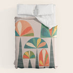 Quirky retro palm trees Duvet Cover Gallery Image 6