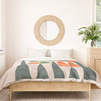 Quirky retro palm trees Duvet Cover Gallery Image 3
