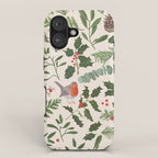 Robin in a Winter Garden iPhone Case Gallery Image 1
