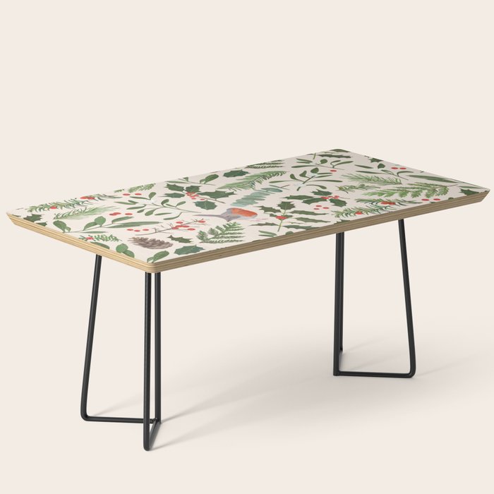 Robin in a Winter Garden Coffee Table Gallery Image 1