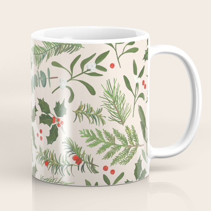 Robin in a Winter Garden Coffee Mug Gallery Image 1
