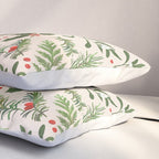 Robin in a Winter Garden Pillow Sham Gallery Image 3