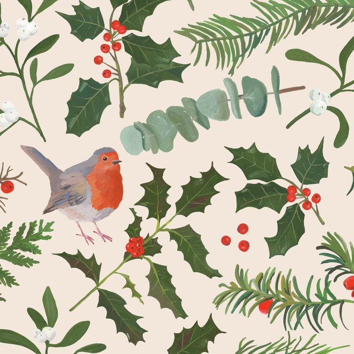 Robin in a Winter Garden Coffee Mug Gallery Image 2