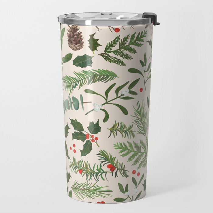Robin in a Winter Garden Travel Mug Gallery Image 2
