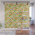 Kitchen Snacks & Apps in Orange & White Wall Mural Gallery Image 1