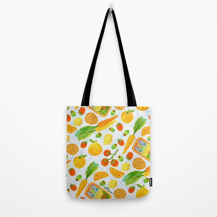Kitchen Snacks & Apps in Orange & White Tote Bag Gallery Image 2