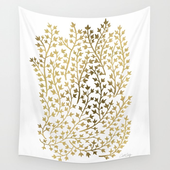 Gold Ivy Wall Tapestry Gallery Image 4