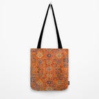 Oriental Vitange Moroccan Rug Design Tote Bag Gallery Image 2