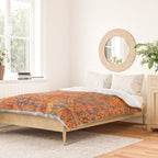 Oriental Vitange Moroccan Rug Design Duvet Cover Gallery Image 2