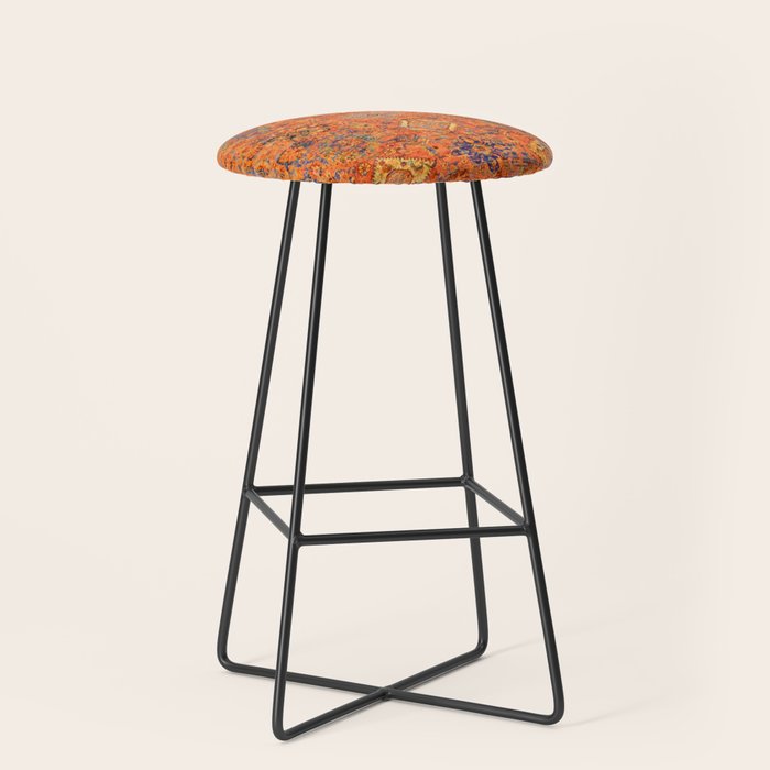 Oriental Vitange Moroccan Rug Design Stool Gallery Image 1