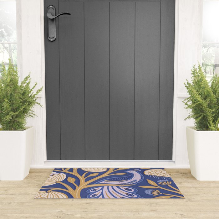 Peacock Dreams - Amethyst Welcome Mat Gallery Image 3