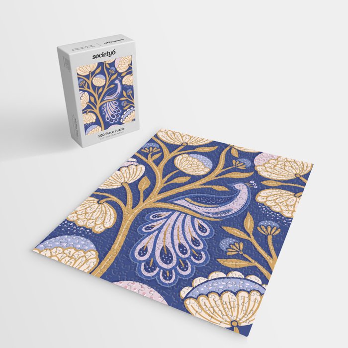 Peacock Dreams - Amethyst Jigsaw Puzzle Gallery Image 2