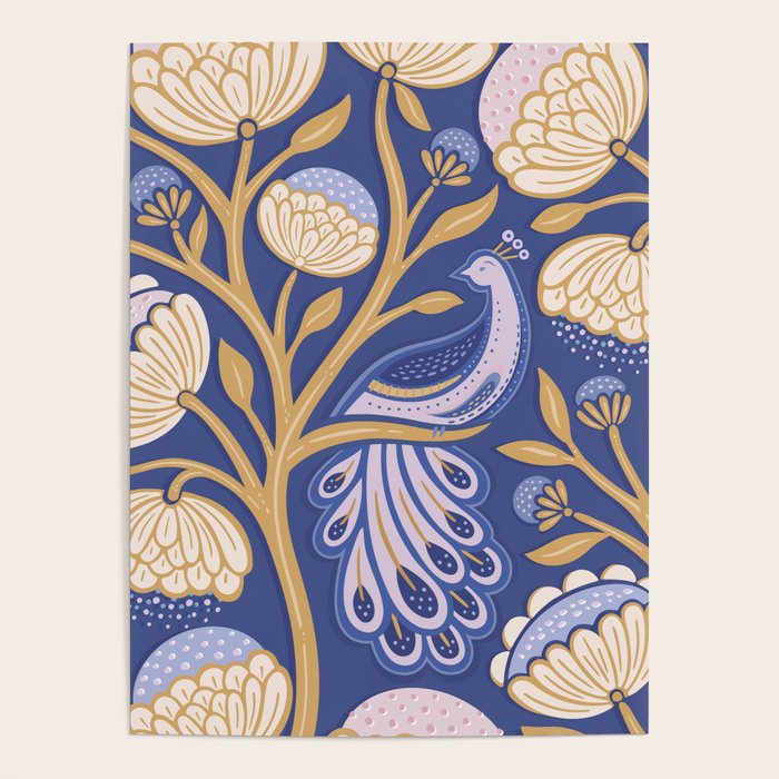 Peacock Dreams - Amethyst Poster Gallery Image 4