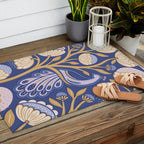Peacock Dreams - Amethyst Outdoor Rug Gallery Image 2