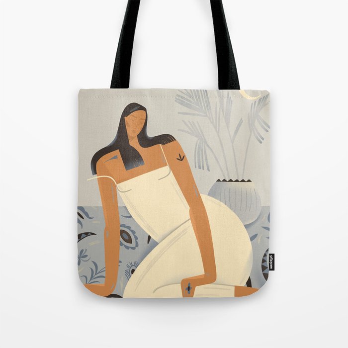 woman. eastern night Tote Bag Gallery Image 1