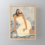 woman. eastern night Mini Art Print Gallery Image 1