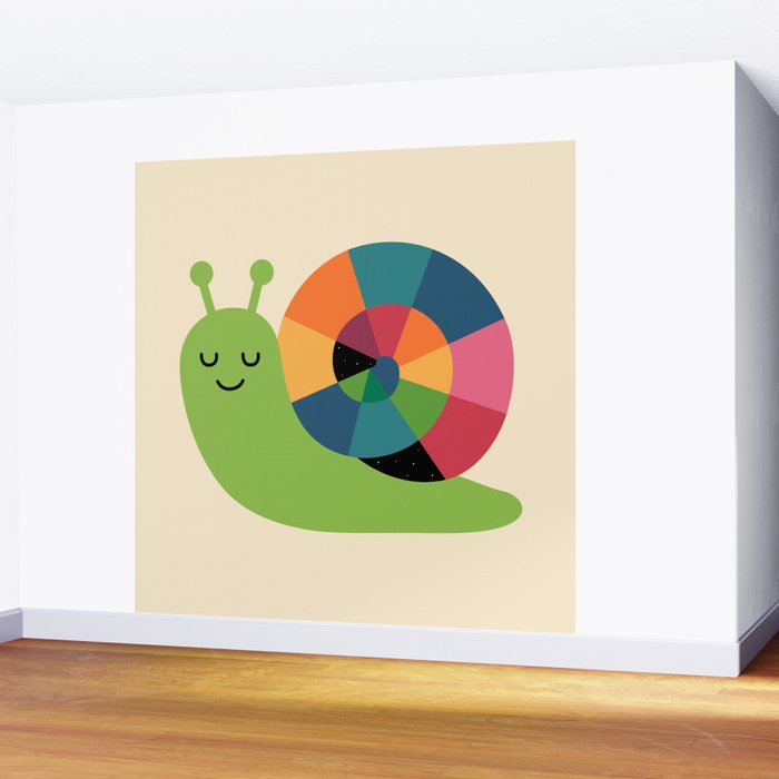 Snail Vibes Wall Mural Gallery Image 2