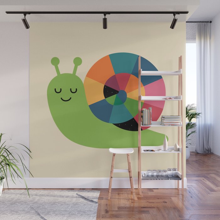 Snail Vibes Wall Mural Gallery Image 1