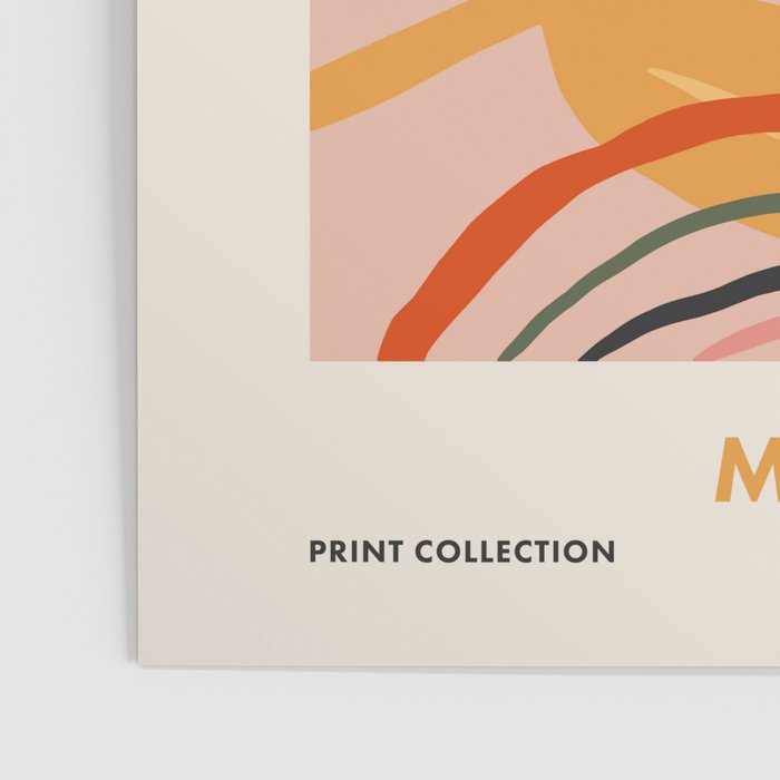 Flower Market Madrid, Abstract Retro Floral Print Poster Gallery Image 3