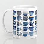 Pretty Blue Coffee Cups Coffee Mug Gallery Image 3
