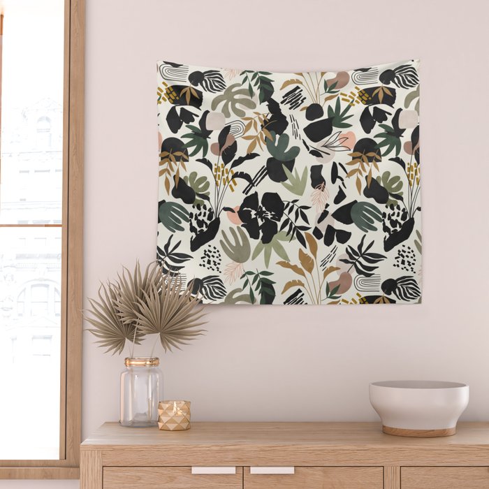 Modern simple jungle 52 Wall Tapestry Gallery Image 2