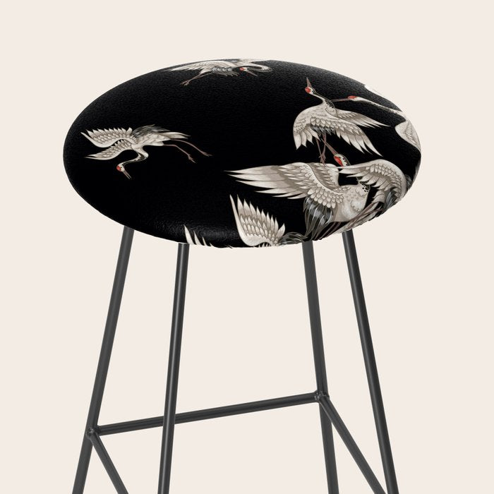 Japanese Flying Herons Stool Gallery Image 2