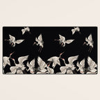 Japanese Flying Herons Desk Mat Gallery Image 3