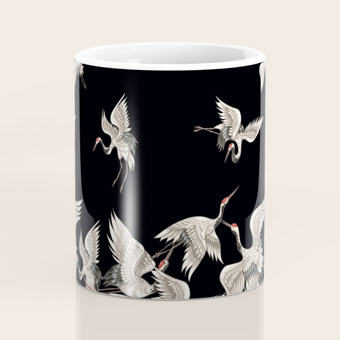 Japanese Flying Herons Coffee Mug Gallery Image 4