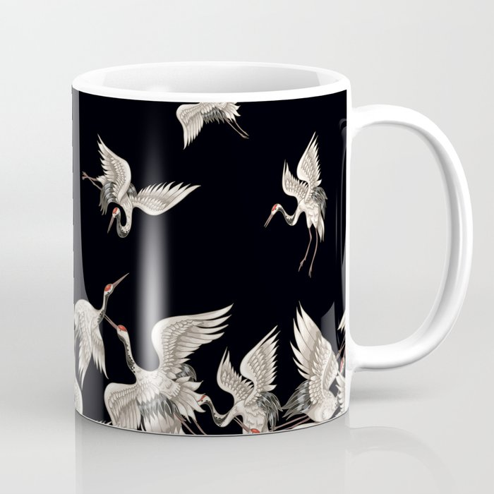 Japanese Flying Herons Coffee Mug Gallery Image 1