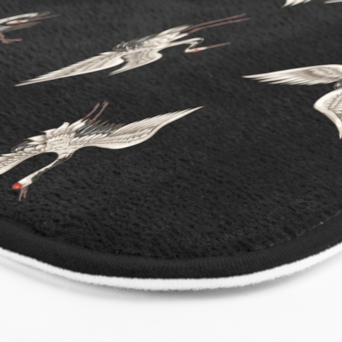 Japanese Flying Herons Bath Mat Gallery Image 3