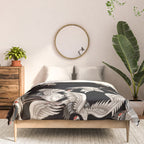 Japanese Flying Herons Comforter Gallery Image 3