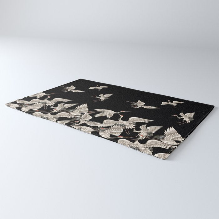 Japanese Flying Herons Rug Gallery Image 3