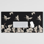 Japanese Flying Herons Desk Mat Gallery Image 1