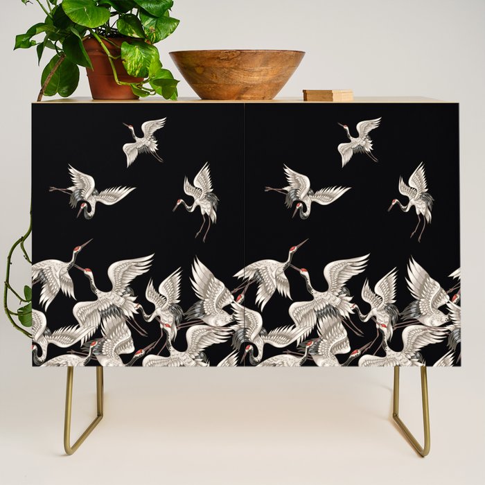 Japanese Flying Herons Credenza Gallery Image 1