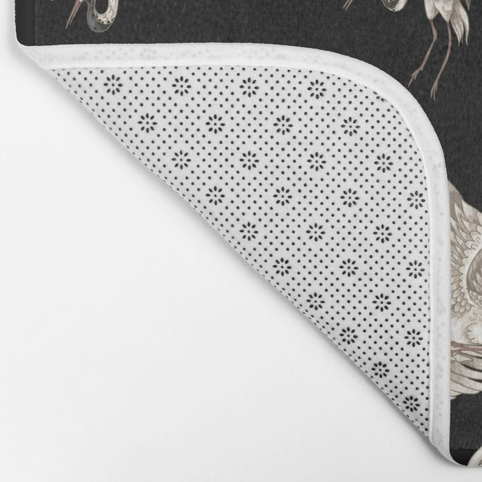 Japanese Flying Herons Bath Mat Gallery Image 2