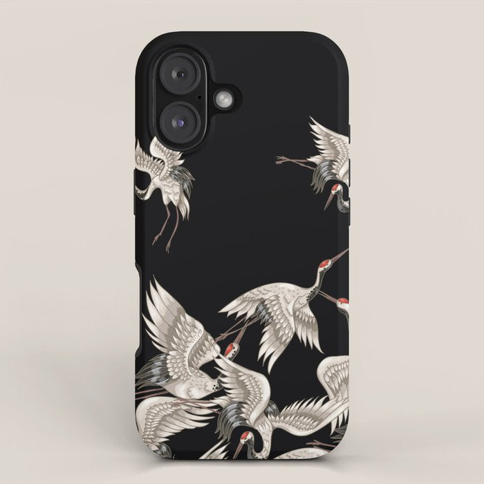 Japanese Flying Herons iPhone Case Gallery Image 1