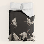 Japanese Flying Herons Duvet Cover Gallery Image 6