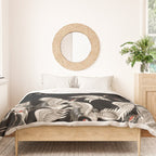 Japanese Flying Herons Duvet Cover Gallery Image 3